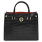 Croque - Croc print leather handbag
